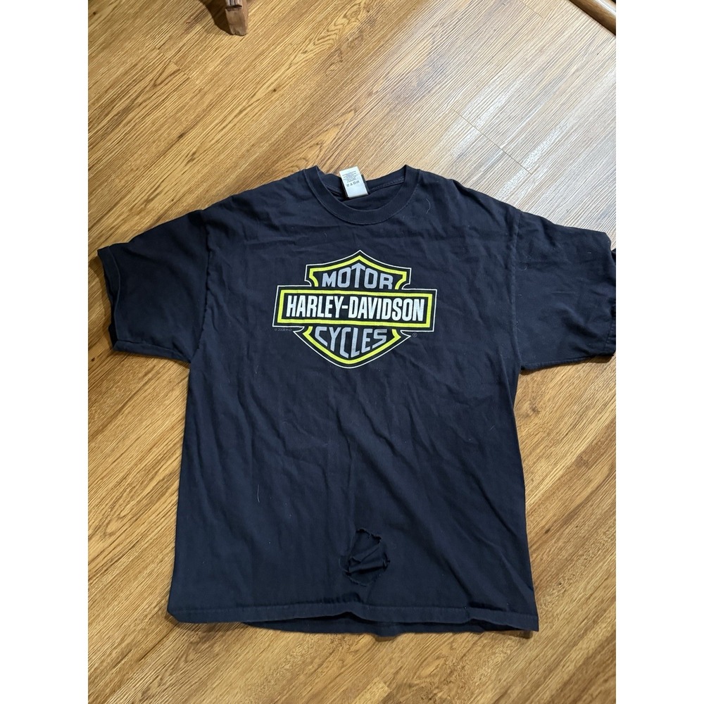 HARLEY DAVIDSON ‎ Killer Creek, Roswell Ga T-SHIRT Men's size XL (see Hole)